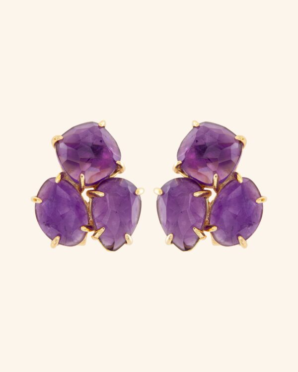 Pendientes Kraz con amatista