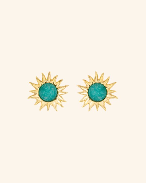 Pendientes Sol Fascinante Amazonita