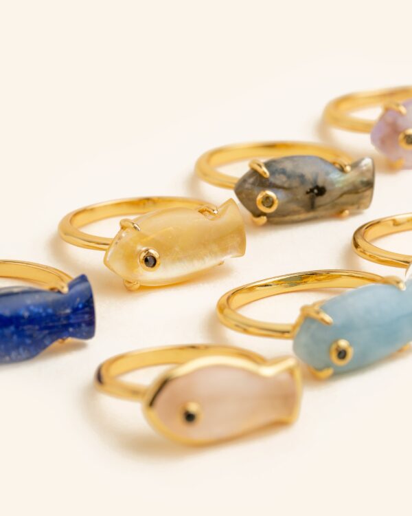 Anillo Marea Madreperla Dorada