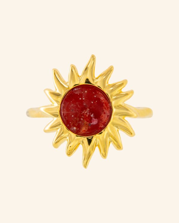 Anillo Sol Fascinante Coral