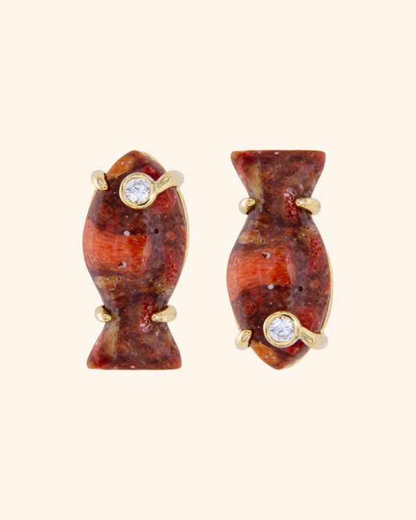 Pendientes Marea Coral