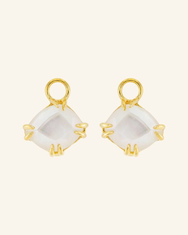Colgantes Candy Tail con madreperla blanca