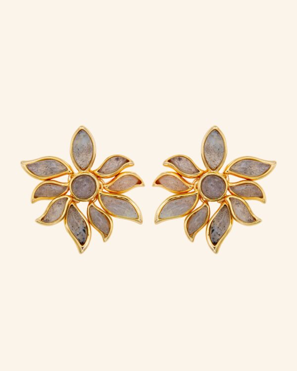 Pendientes Mandragora de Labradorita y cuarzo