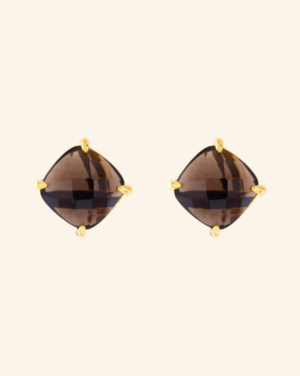 Pendientes Big Candy Cuarzo Fumé