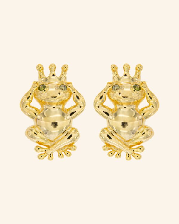 Pendientes Príncipe Rana con peridoto
