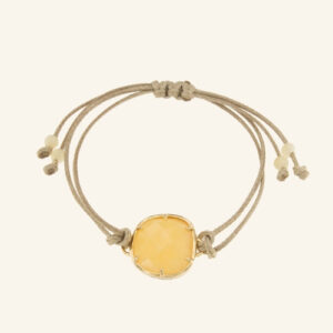 Pulsera Bizancio con Calcita Melocotón